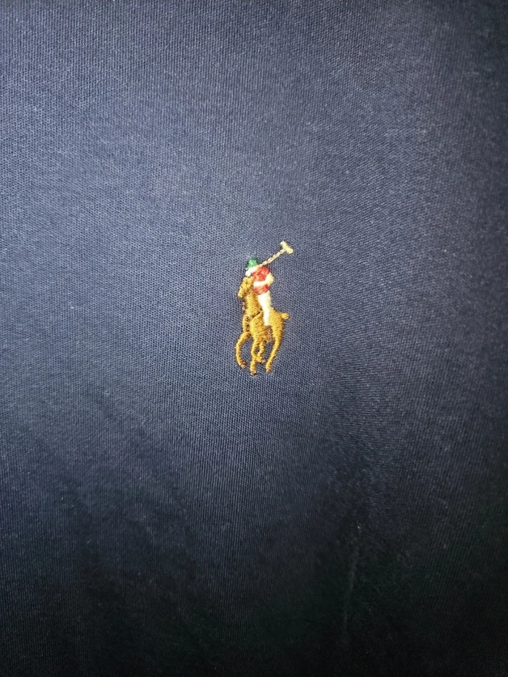 Ralph Lauren Men’s Navy Polo Shirt with Gold Pony